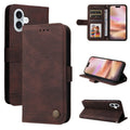 For iPhone 16 Plus Leather Phone Case