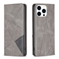 Rhombus Texture Magnetic Leather Phone Case, For iPhone 15 Pro Max, For iPhone 15 Pro, For iPhone 15 Plus, For iPhone 15