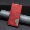 Rhombus Texture Magnetic Leather Phone Case, For iPhone 16 Pro Max, For iPhone 16 Pro, For iPhone 16 Plus, For iPhone 16