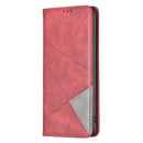 Rhombus Texture Magnetic Leather Phone Case, For iPhone 16 Pro Max, For iPhone 16 Pro, For iPhone 16 Plus, For iPhone 16