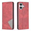 Rhombus Texture Magnetic Leather Phone Case, For iPhone 18 Pro Max/17 Pro Max, For iPhone 18 Pro/17 Pro, For iPhone 17, For iPhone 17 Air