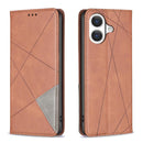 Rhombus Texture Magnetic Leather Phone Case, For iPhone 18 Pro Max/17 Pro Max, For iPhone 18 Pro/17 Pro, For iPhone 17, For iPhone 17 Air