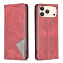 Rhombus Texture Magnetic Leather Phone Case, For iPhone 18 Pro Max/17 Pro Max, For iPhone 18 Pro/17 Pro, For iPhone 17, For iPhone 17 Air
