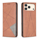 Rhombus Texture Magnetic Leather Phone Case, For iPhone 18 Pro Max/17 Pro Max, For iPhone 18 Pro/17 Pro, For iPhone 17, For iPhone 17 Air