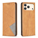 Rhombus Texture Magnetic Leather Phone Case, For iPhone 18 Pro Max/17 Pro Max, For iPhone 18 Pro/17 Pro, For iPhone 17, For iPhone 17 Air
