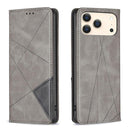 Rhombus Texture Magnetic Leather Phone Case, For iPhone 18 Pro Max/17 Pro Max, For iPhone 18 Pro/17 Pro, For iPhone 17, For iPhone 17 Air