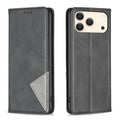 Rhombus Texture Magnetic Leather Phone Case, For iPhone 18 Pro Max/17 Pro Max, For iPhone 18 Pro/17 Pro, For iPhone 17, For iPhone 17 Air