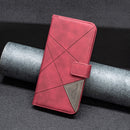 Magnetic Buckle Rhombus Texture Leather Phone Case, For iPhone 15 Pro Max, For iPhone 15 Pro, For iPhone 15 Plus, For iPhone 15