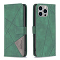 Magnetic Buckle Rhombus Texture Leather Phone Case, For iPhone 15 Pro Max, For iPhone 15 Pro, For iPhone 15 Plus, For iPhone 15