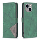 Magnetic Buckle Rhombus Texture Leather Phone Case, For iPhone 15 Pro Max, For iPhone 15 Pro, For iPhone 15 Plus, For iPhone 15