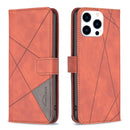 Magnetic Buckle Rhombus Texture Leather Phone Case, For iPhone 16 Pro Max, For iPhone 16 Pro, For iPhone 16 Plus, For iPhone 16