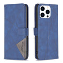 Magnetic Buckle Rhombus Texture Leather Phone Case, For iPhone 16 Pro Max, For iPhone 16 Pro, For iPhone 16 Plus, For iPhone 16