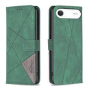 Magnetic Buckle Rhombus Texture Leather Phone Case, For iPhone 18 Pro/17 Pro, For iPhone 18 Pro Max/17 Pro Max, For iPhone 17, For iPhone 17 Air
