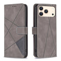 Magnetic Buckle Rhombus Texture Leather Phone Case, For iPhone 18 Pro/17 Pro, For iPhone 18 Pro Max/17 Pro Max, For iPhone 17, For iPhone 17 Air