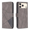 Magnetic Buckle Rhombus Texture Leather Phone Case, For iPhone 18 Pro/17 Pro, For iPhone 18 Pro Max/17 Pro Max, For iPhone 17, For iPhone 17 Air