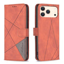 Magnetic Buckle Rhombus Texture Leather Phone Case, For iPhone 18 Pro/17 Pro, For iPhone 18 Pro Max/17 Pro Max, For iPhone 17, For iPhone 17 Air