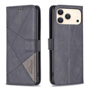 Magnetic Buckle Rhombus Texture Leather Phone Case, For iPhone 18 Pro/17 Pro, For iPhone 18 Pro Max/17 Pro Max, For iPhone 17, For iPhone 17 Air