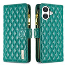 Diamond Lattice Zipper Wallet Leather Flip Phone Case, For iPhone 18 Pro/17 Pro, For iPhone 18 Pro Max/17 Pro Max, For iPhone 17, For iPhone 17 Air