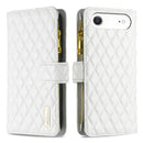 Diamond Lattice Zipper Wallet Leather Flip Phone Case, For iPhone 18 Pro/17 Pro, For iPhone 18 Pro Max/17 Pro Max, For iPhone 17, For iPhone 17 Air