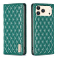Diamond Lattice Magnetic Leather Flip Phone Case, For iPhone 18 Pro/17 Pro, For iPhone 18 Pro Max/17 Pro Max, For iPhone 17, For iPhone 17 Air