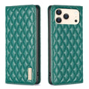 Diamond Lattice Magnetic Leather Flip Phone Case, For iPhone 18 Pro/17 Pro, For iPhone 18 Pro Max/17 Pro Max, For iPhone 17, For iPhone 17 Air