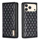 Diamond Lattice Magnetic Leather Flip Phone Case, For iPhone 18 Pro/17 Pro, For iPhone 18 Pro Max/17 Pro Max, For iPhone 17, For iPhone 17 Air