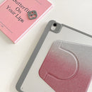 For iPad 11th Gen 2025 (A16)  Gradient Glitter Magnetic Split Leather Tablet Case