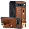 For Google Pixel 8 Pro Wristband Leather Back Phone Case