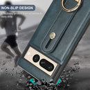 For Google Pixel 8 Pro Wristband Leather Back Phone Case