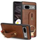 For Google Pixel 9 Pro XL Wristband Leather Back Phone Case