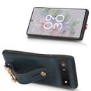 For Google Pixel 9 Pro  Fold Wristband Leather Back Phone Case