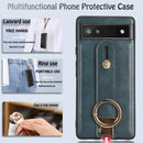 For Google Pixel 9 Pro  Fold Wristband Leather Back Phone Case
