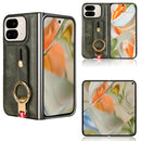 For Google Pixel 9 Pro  Fold Wristband Leather Back Phone Case