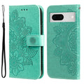 Seven-petal Flowers Embossing Leather Phone Case, For Google Pixel  7