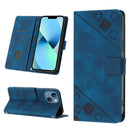 Skin-feel Embossed Leather Phone Case, For iPhone 15, For iPod Touch 7 / 6 / 5