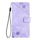 Skin-feel Embossed Leather Phone Case, For iPhone SE 2024, For iPhone 16 Pro Max, For iPhone 16 Pro, For iPhone 16 Plus