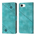 Skin-feel Embossed Leather Phone Case, For iPhone SE 2024, For iPhone 16 Pro Max, For iPhone 16 Pro, For iPhone 16 Plus