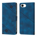 Skin-feel Embossed Leather Phone Case, For iPhone SE 2024, For iPhone 16 Pro Max, For iPhone 16 Pro, For iPhone 16 Plus