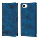 Skin-feel Embossed Leather Phone Case, For iPhone SE 2024, For iPhone 16 Pro Max, For iPhone 16 Pro, For iPhone 16 Plus