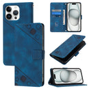 Skin-feel Embossed Leather Phone Case, For iPhone SE 2024, For iPhone 16 Pro Max, For iPhone 16 Pro, For iPhone 16 Plus