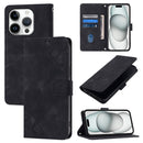 Skin-feel Embossed Leather Phone Case, For iPhone SE 2024, For iPhone 16 Pro Max, For iPhone 16 Pro, For iPhone 16 Plus
