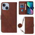 Crossbody 3D Embossed Flip Leather Phone Case, For iPhone 15, For iPod Touch 7 / 6 / 5