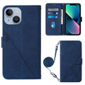 Crossbody 3D Embossed Flip Leather Phone Case, For iPhone 15, For iPod Touch 7 / 6 / 5