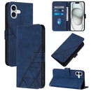 Crossbody 3D Embossed Flip Leather Phone Case, For iPhone Air, For iPhone 16 Pro Max, For iPhone 16 Pro, For iPhone 16 Plus