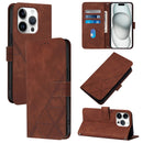 Crossbody 3D Embossed Flip Leather Phone Case, For iPhone Air, For iPhone 16 Pro Max, For iPhone 16 Pro, For iPhone 16 Plus