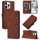 Crossbody 3D Embossed Flip Leather Phone Case, For iPhone Air, For iPhone 16 Pro Max, For iPhone 16 Pro, For iPhone 16 Plus