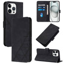 Crossbody 3D Embossed Flip Leather Phone Case, For iPhone Air, For iPhone 16 Pro Max, For iPhone 16 Pro, For iPhone 16 Plus