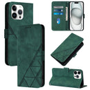 Crossbody 3D Embossed Flip Leather Phone Case, For iPhone Air, For iPhone 16 Pro Max, For iPhone 16 Pro, For iPhone 16 Plus