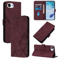 Crossbody 3D Embossed Flip Leather Phone Case, For iPhone 16e / 17e, For iPhone 17 Pro Max, For iPhone 17 Pro, For iPhone 17