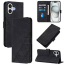 Crossbody 3D Embossed Flip Leather Phone Case, For iPhone 16e / 17e, For iPhone 17 Pro Max, For iPhone 17 Pro, For iPhone 17